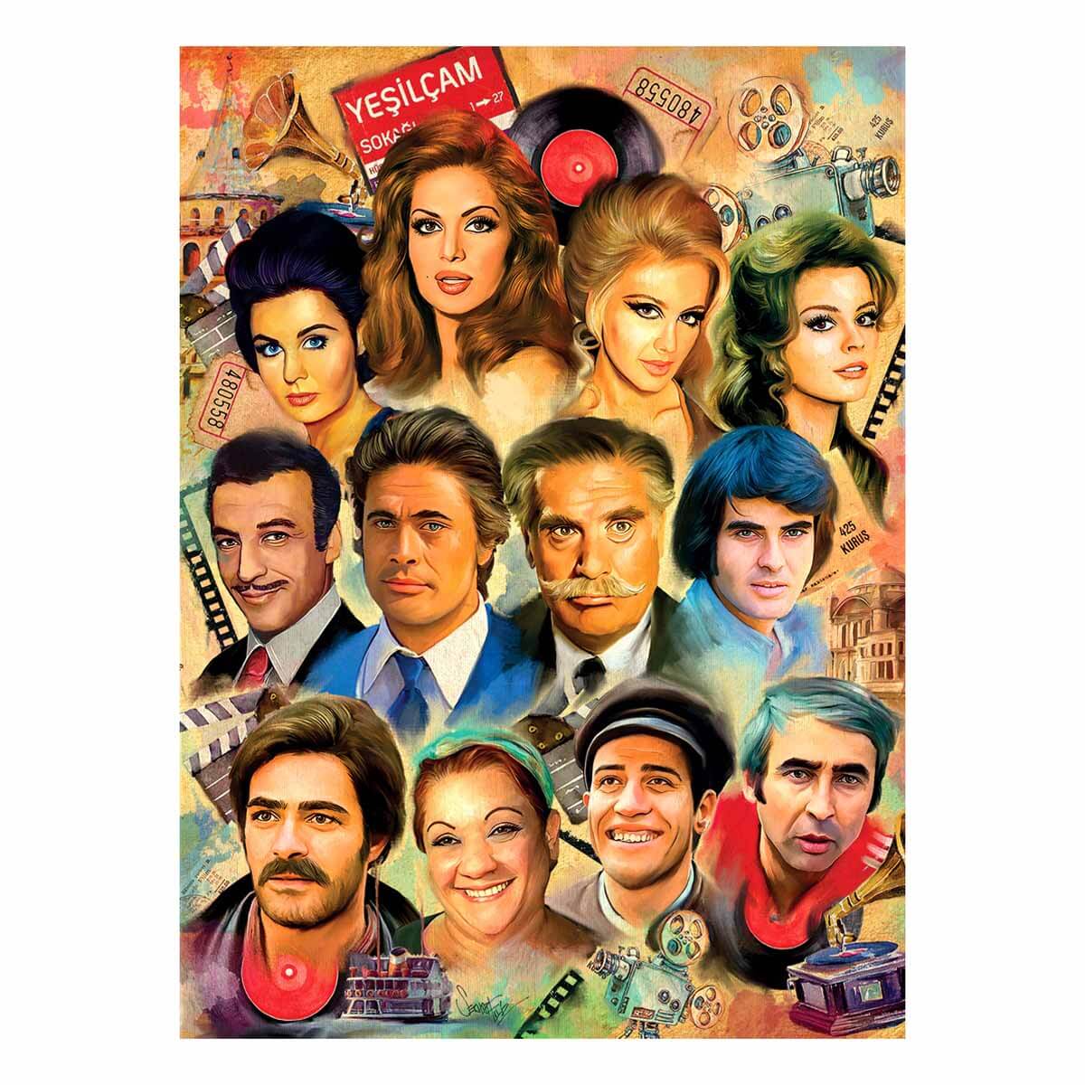 Anatolian Puzzle Yeşilçam Yıldızları 1000 Parça
