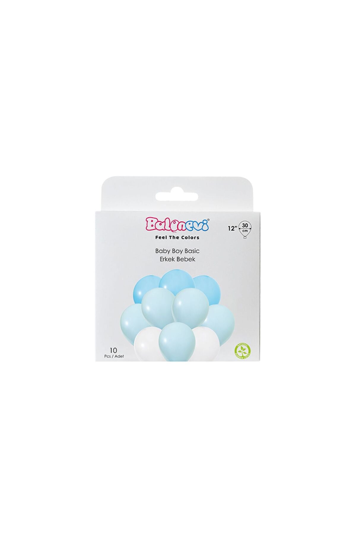 Balonevi Balon Seti Mavi Beyaz 10lu