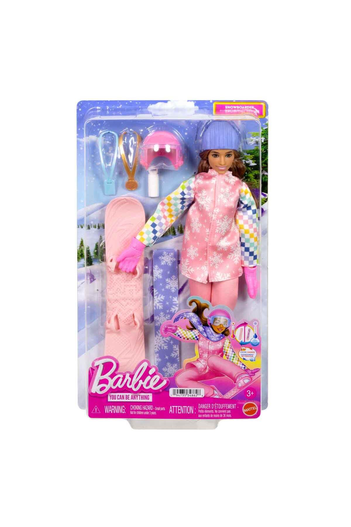 Barbie Snowboard Sporcusu Oyun Seti