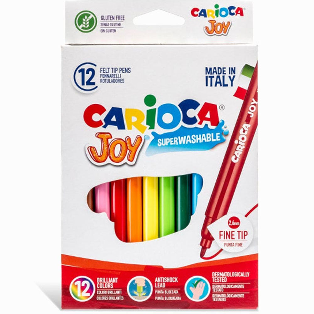 Carioca 12'li Yıkanabilir Süper Keçeli Boya Seti