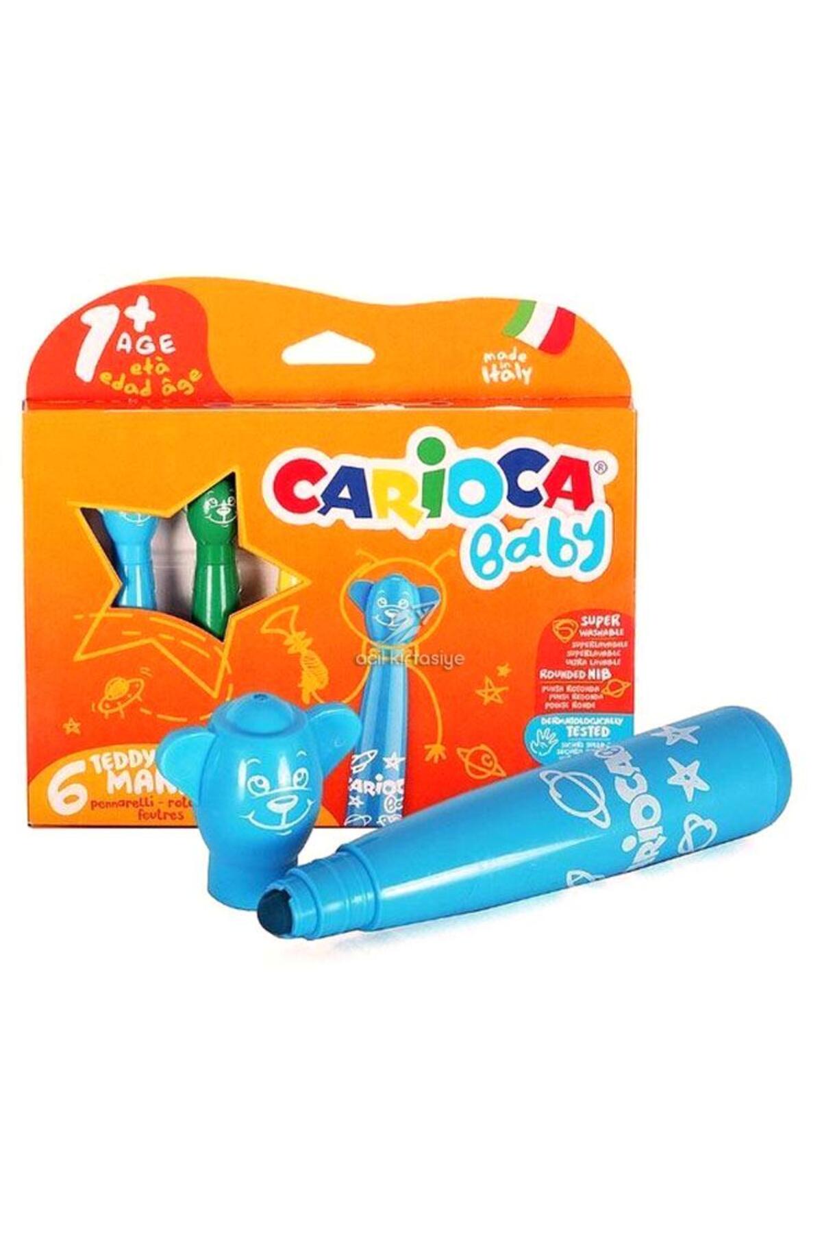Carioca Baby Teddy Jumbo Keçeli Boya Kalemi 6lı
