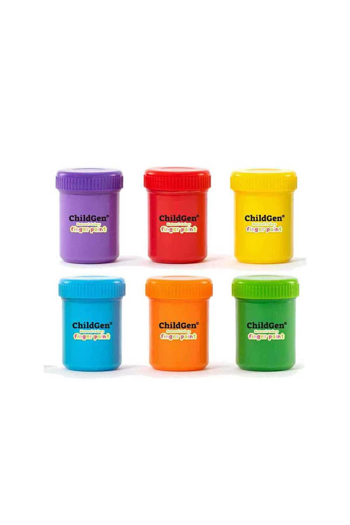 Childgen Süper Parmak Boya Seti 6lı 50 gr
