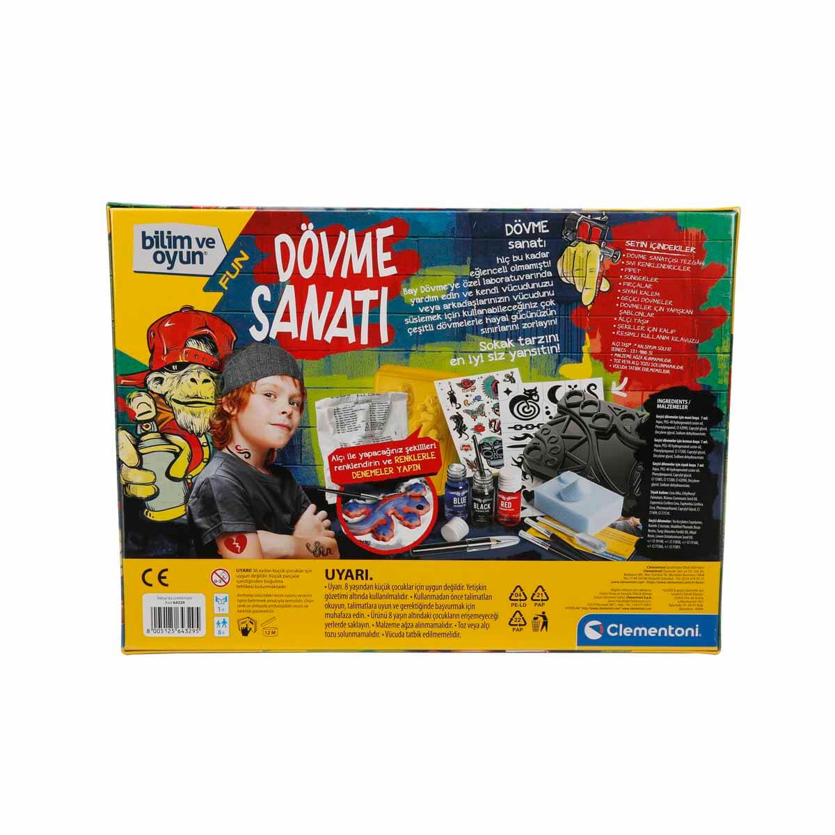 Clementoni Dövme Sanatı DIY Tasarım Seti