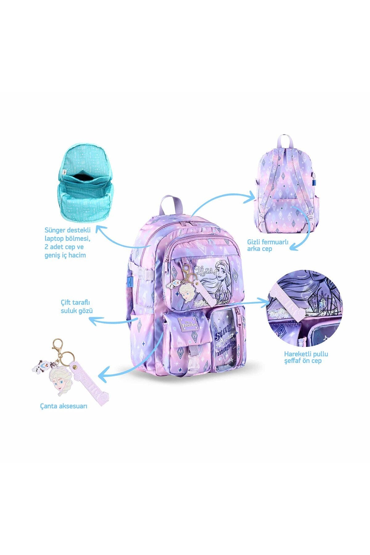 Frozen Sırt Çantası Charm Lx Elsa