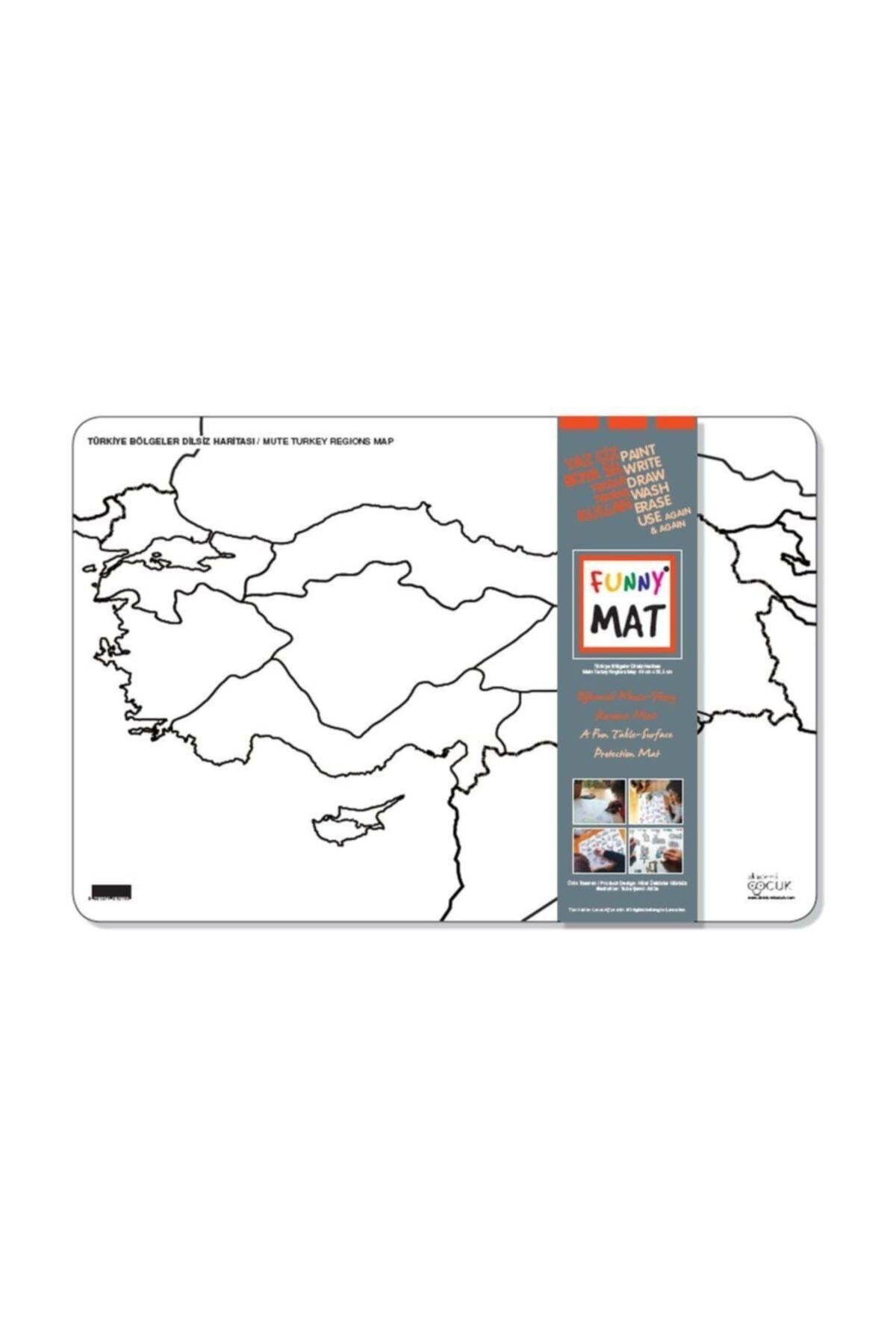 Funny Mat Türkiye Bölgeler Dilsiz Haritası