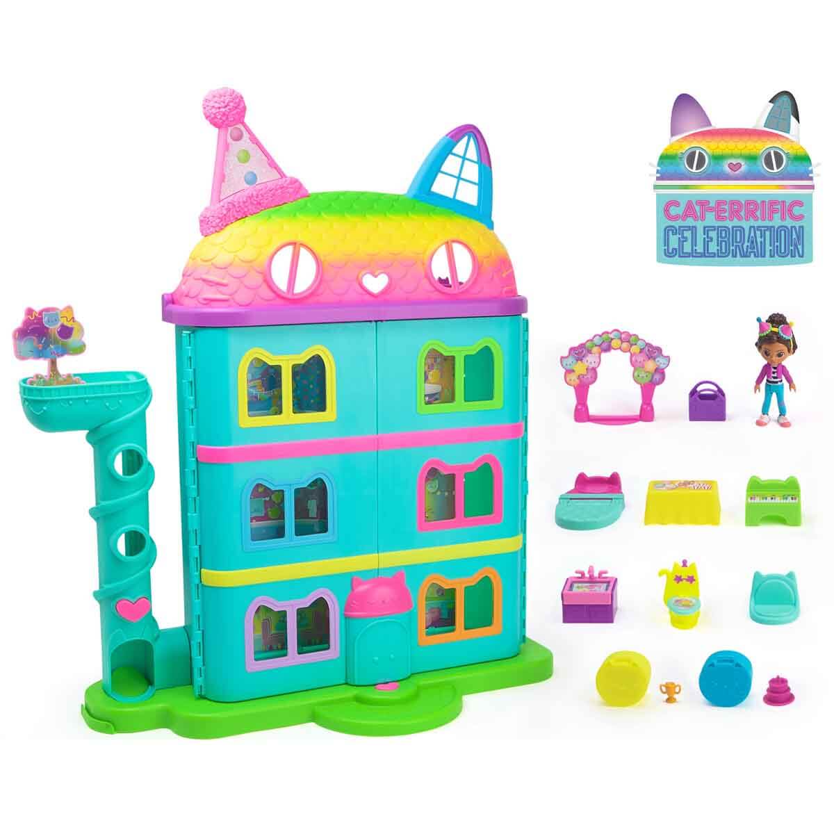 Gabbys Dollhouse Festival Evi Müzikli Set 63 cm