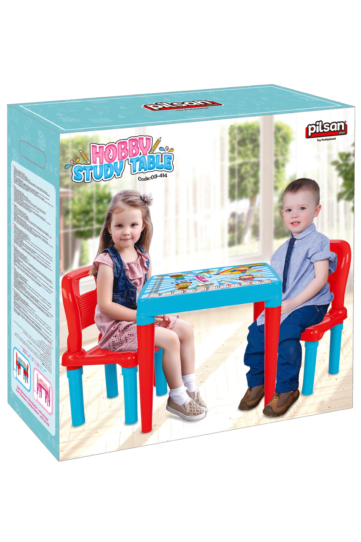 Hobby Oyun ve Aktivite Masası Mavi 2li