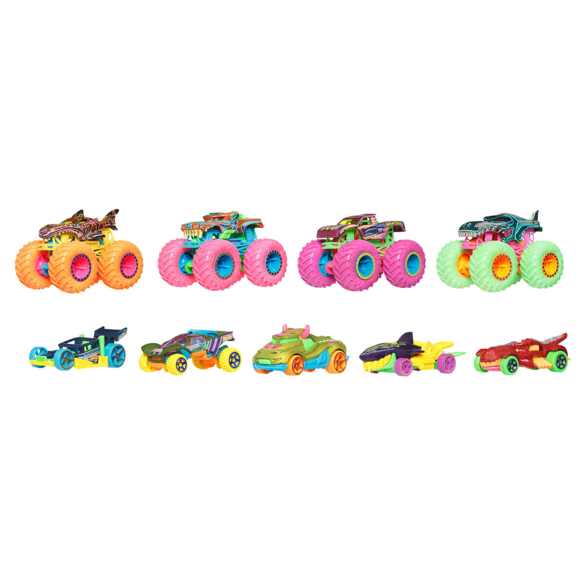 Hot Wheels Monster Trucks Neon Smashers Araç Seti