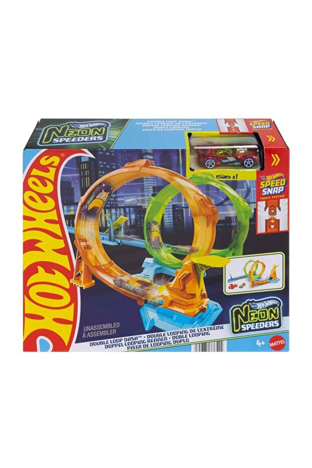 Hot Wheels Neon Yarışçılar Çift Çemberde Hız Oyun