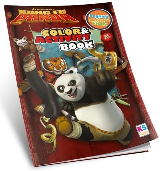 Kung Fu Panda Boyama Kitabı Aktiviteli