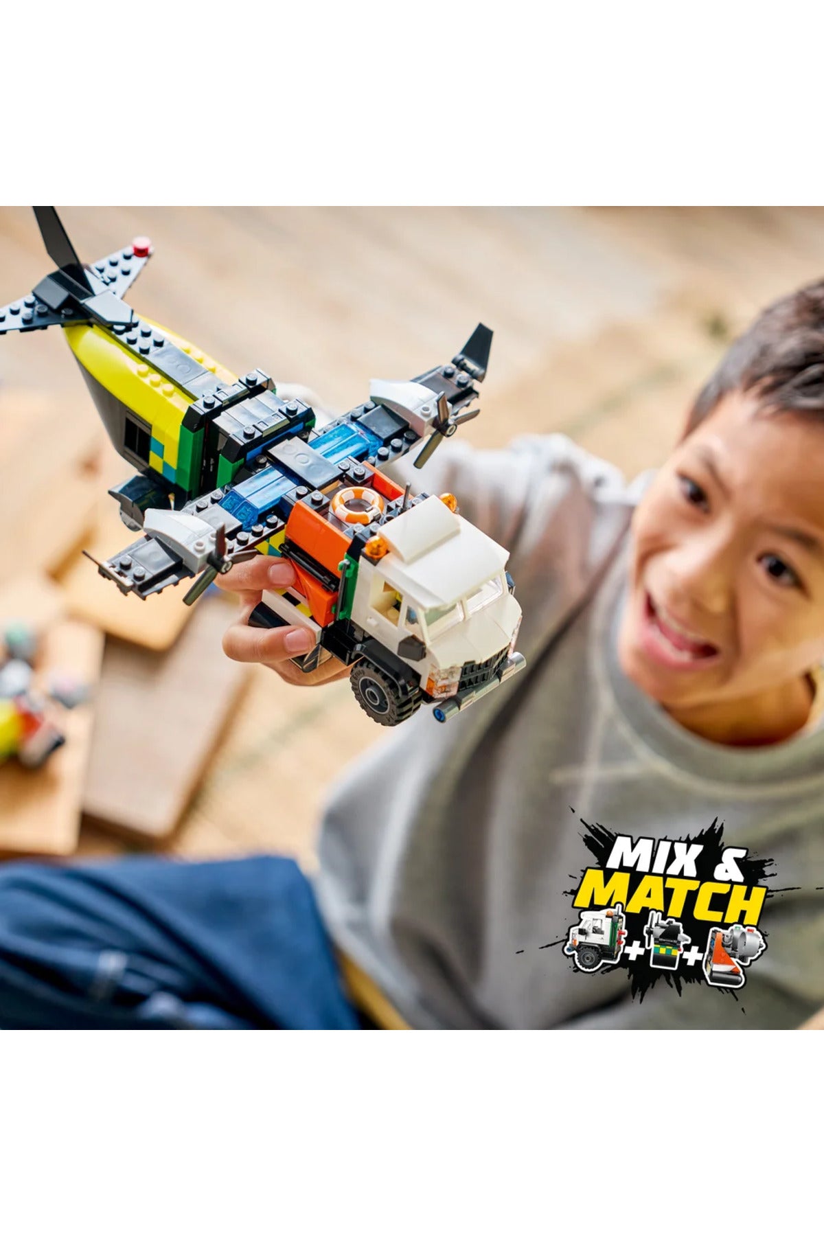 LEGO City Uçak Servis Kamyonu ve Hoverkraft Karışımı 60505