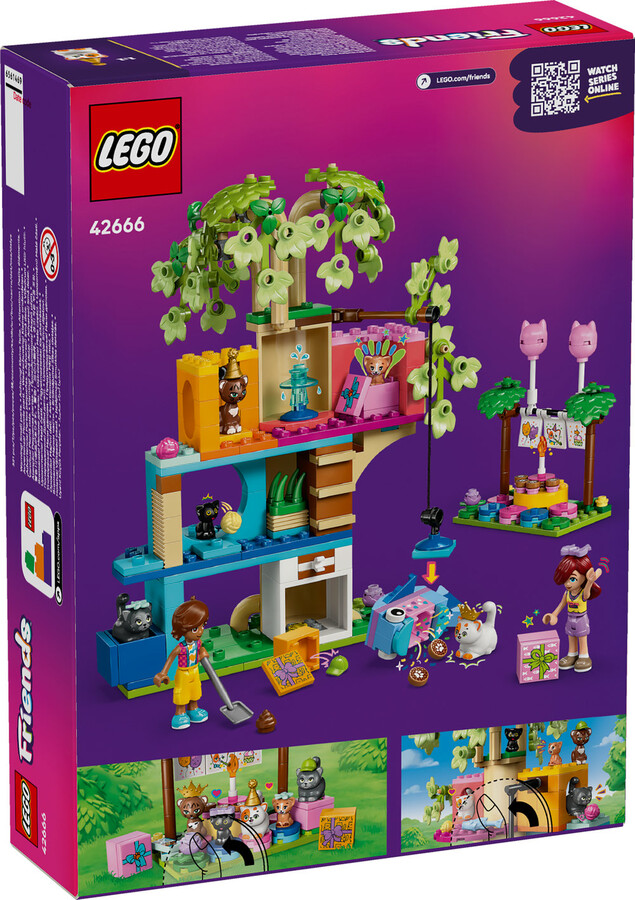 LEGO Friends Kedi Doğum Günü Partisi ve Ağaç Ev 42666