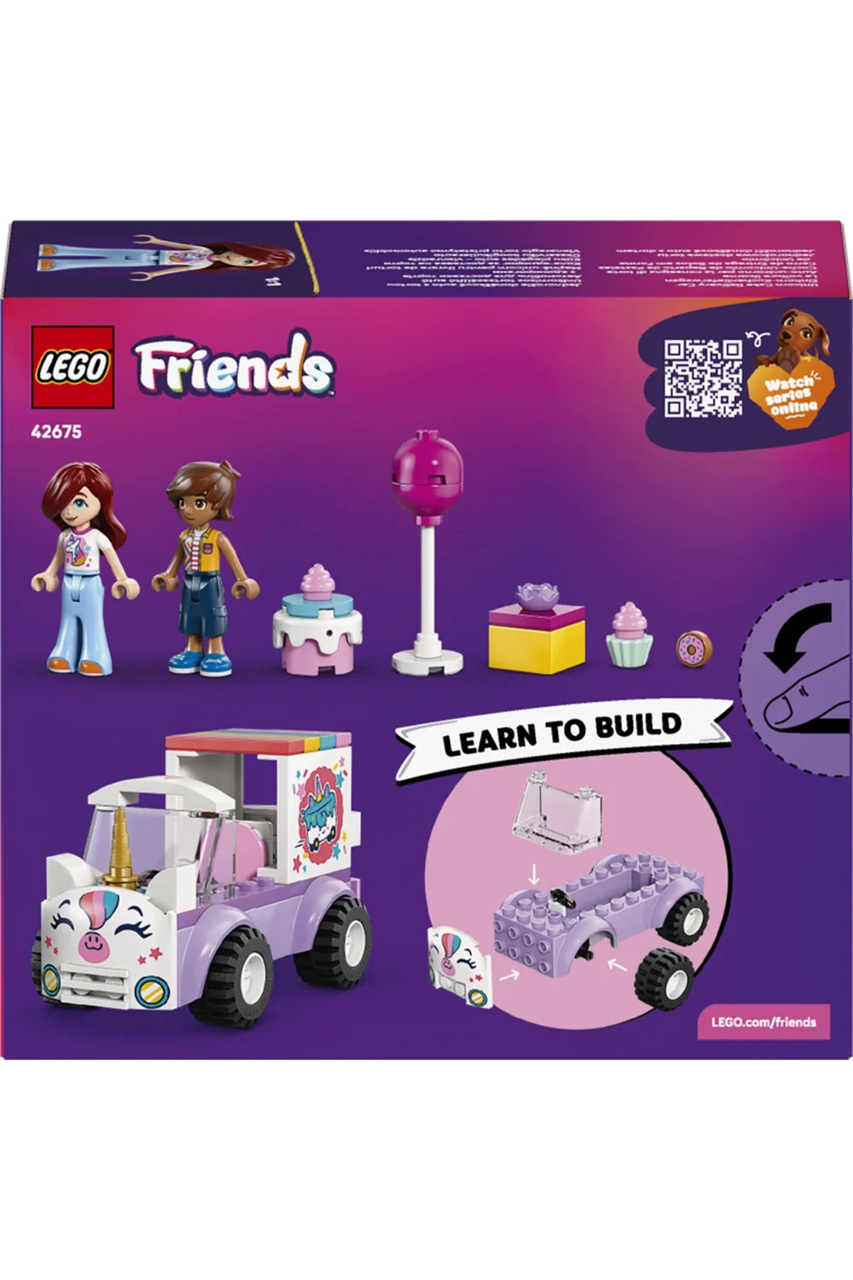 LEGO Friends Tek Boynuzlu At Pasta Dağıtım Arabası 42675