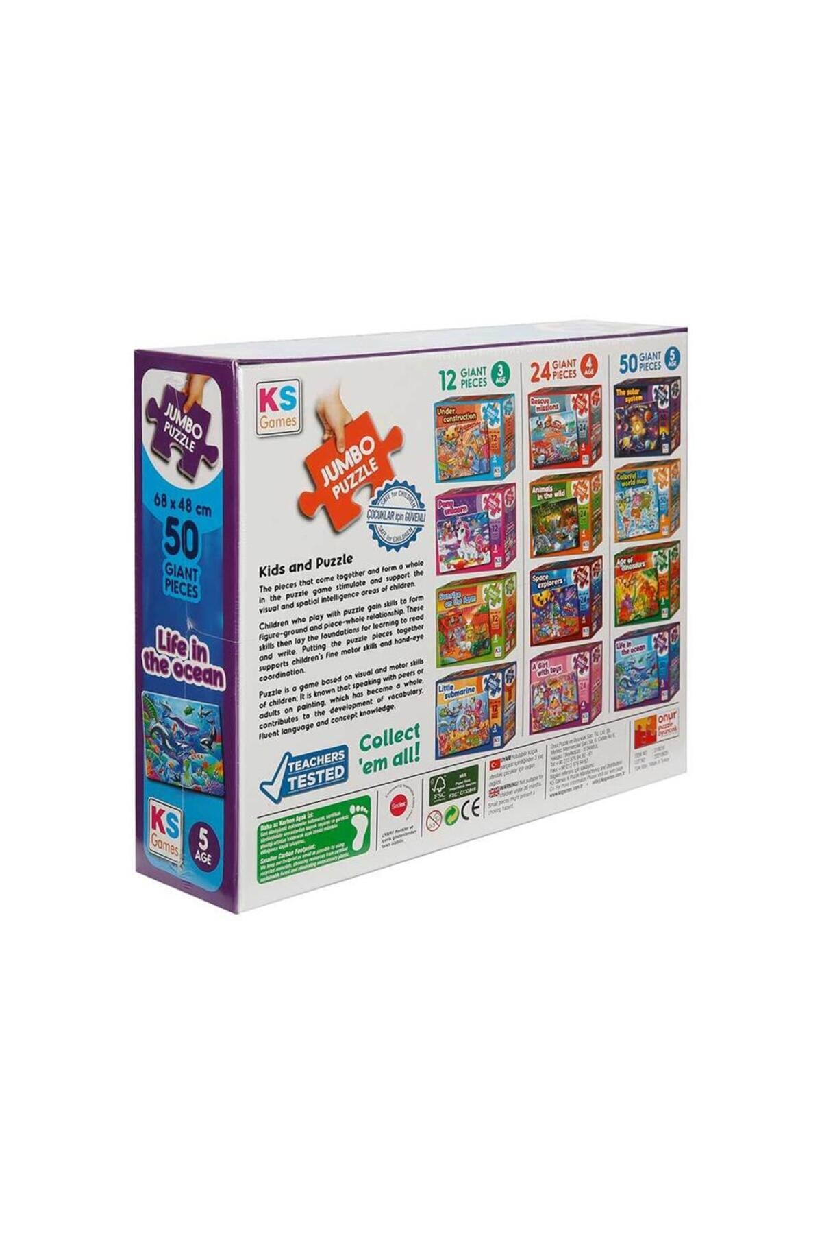 Life In The Ocean Dev Puzzle 50 Parça