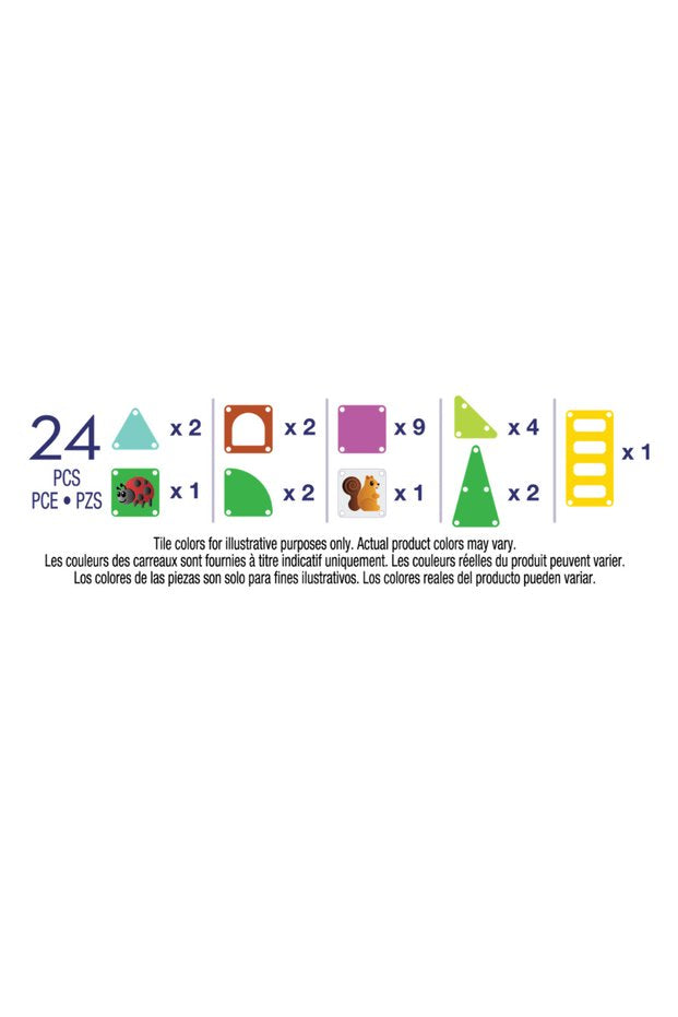 Magna Tiles Travel Tree House Manyetik Blok 24 Par
