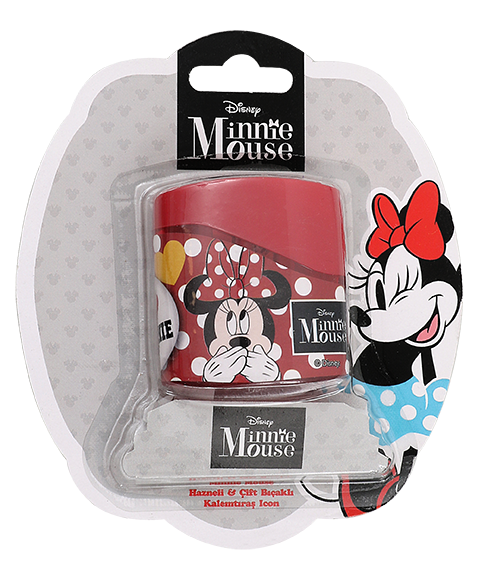 Minnie Mouse Hazneli Çift Bıçaklı Kalemtıraş
