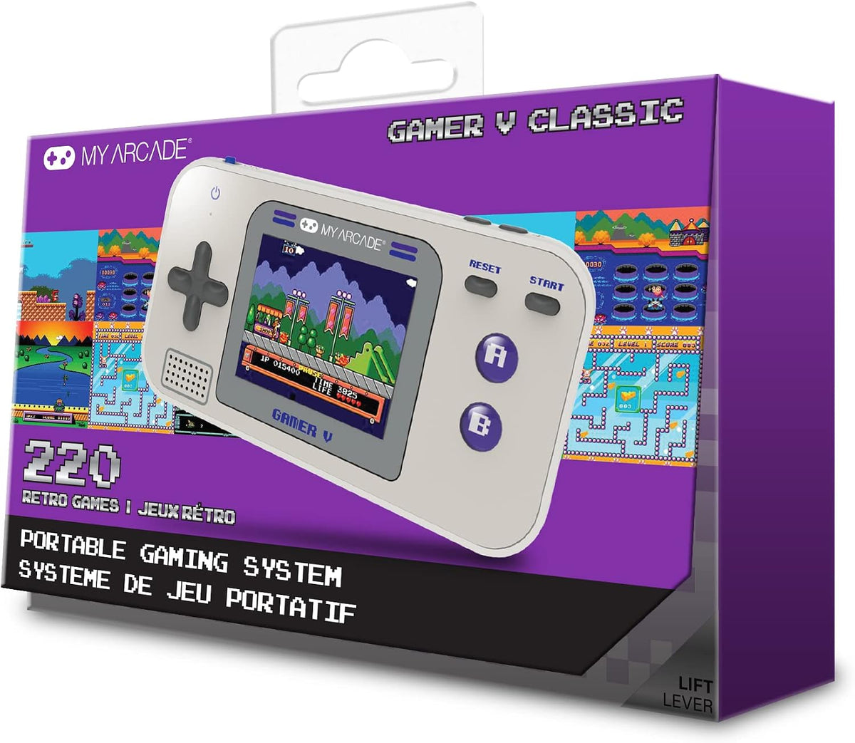 My Arcade Gamer V Retro Konsol 220 Oyun Gri Mor