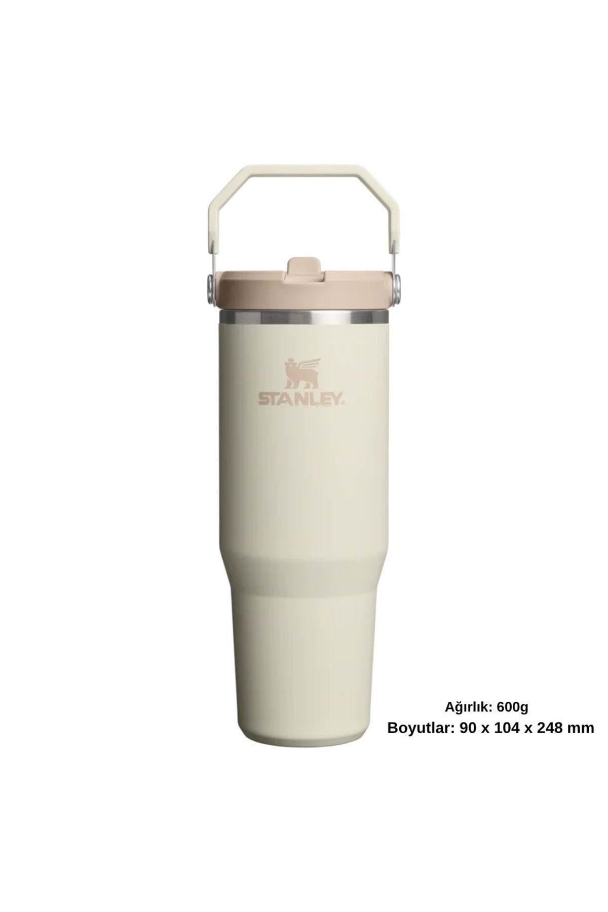 Stanley The IceFlow Flip Straw Termos Krem 890 ml