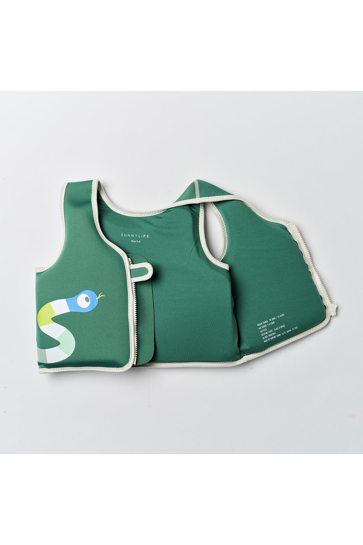 Sunnylife Yılan Can Yeleği Yeşil 3-6 Yaş