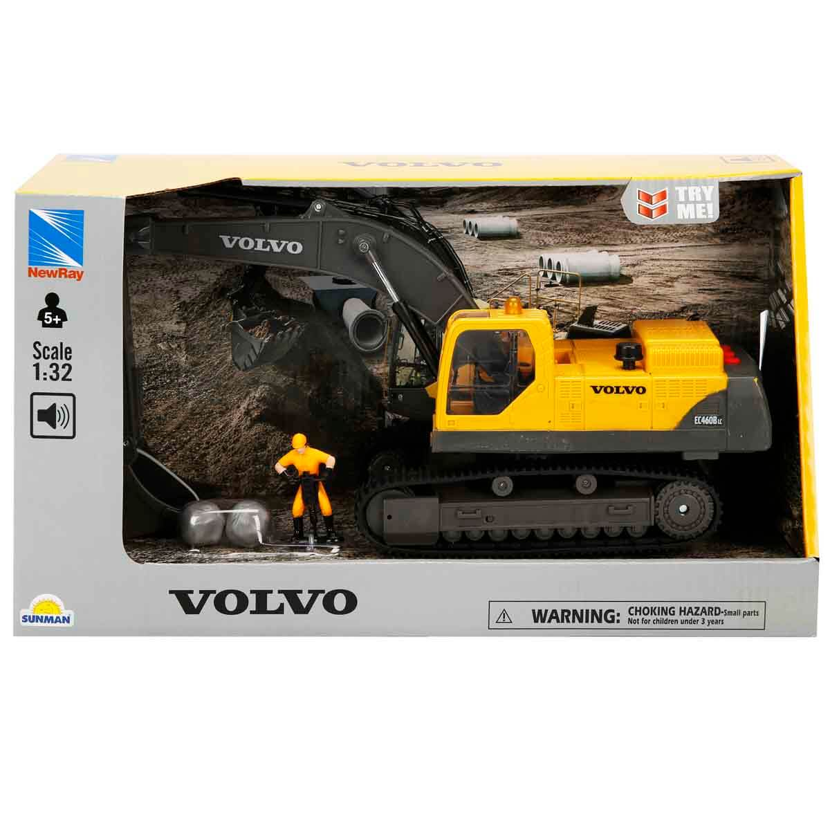 Volvo Sesli ve Işıklı Ekskavatör 1:32