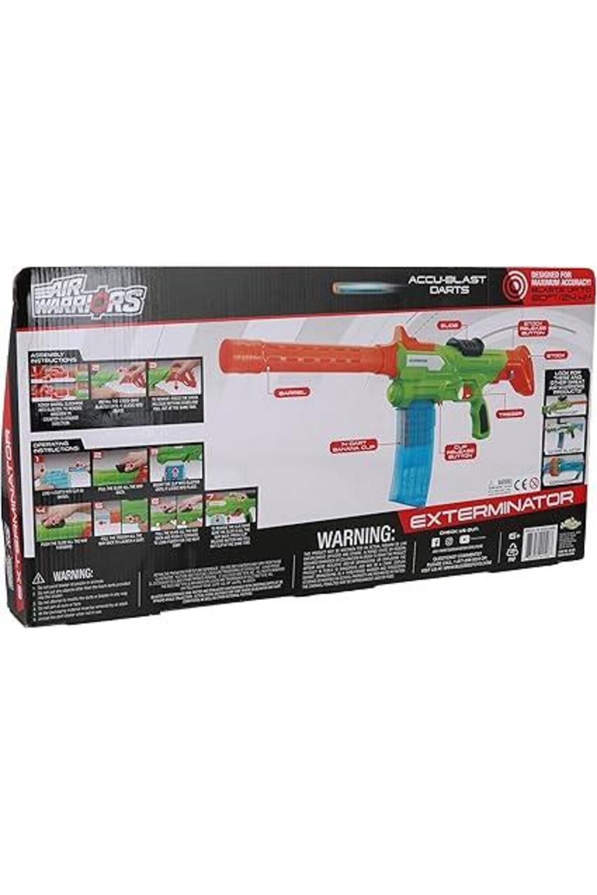 Air Warriors Exterminator Dart Atıcı 20li