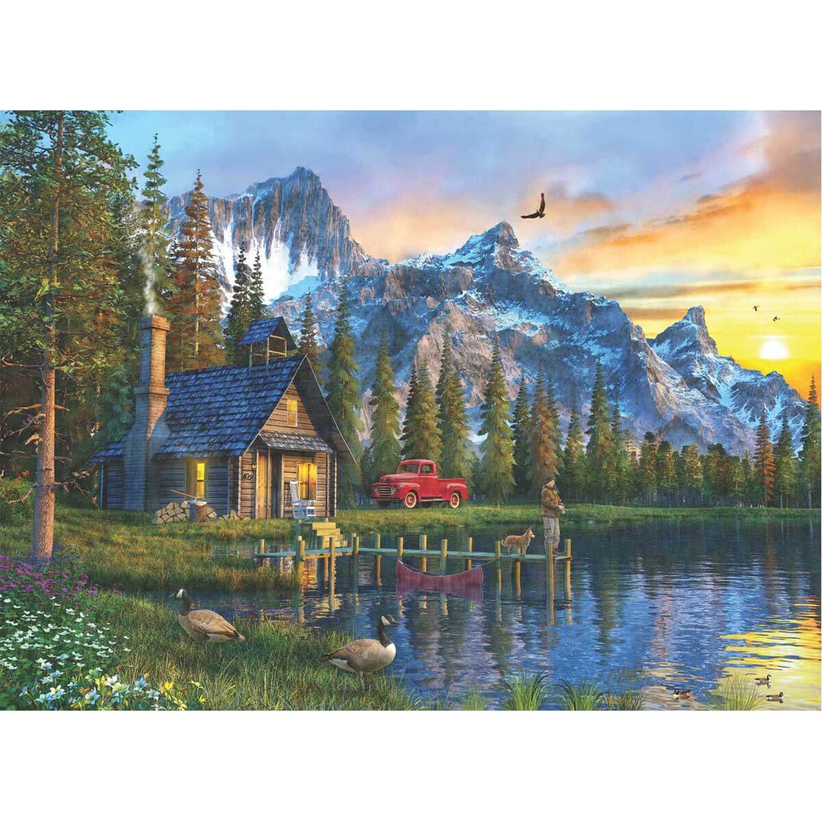 Anatolian Puzzle Dağevinde Günbatımı 1000 Parça