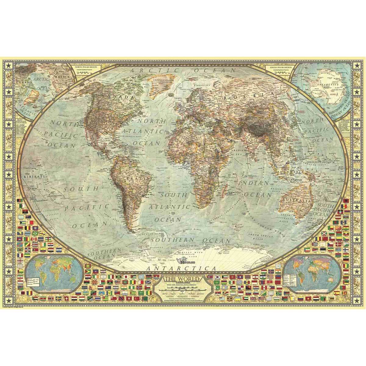 Anatolian Puzzle Dünya Haritası 2000 Parça