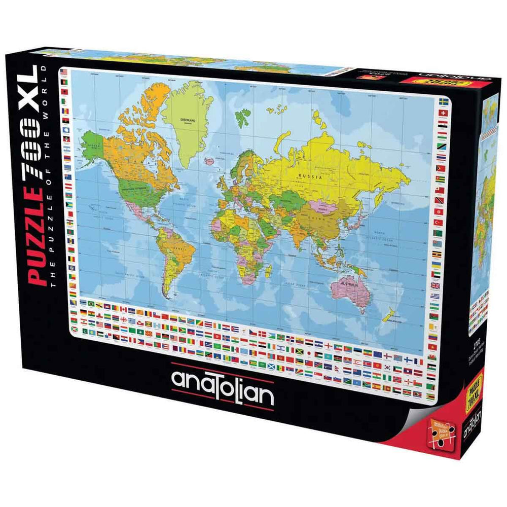 Anatolian Puzzle Dünya Siyasi Haritası 700 Parça