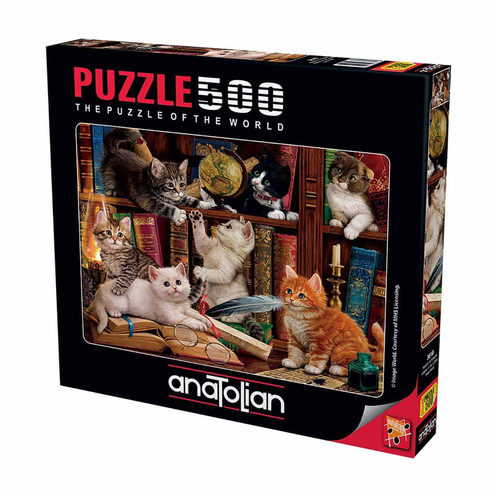 Anatolian Puzzle Kediler ve Kitaplar 500 Parça