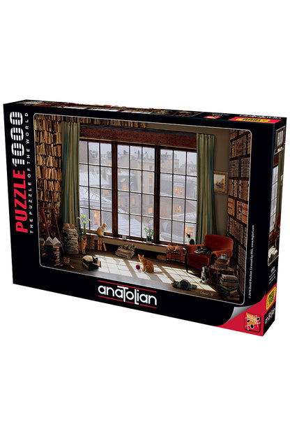 Anatolian Puzzle Pencere Kedileri 1000 Parça