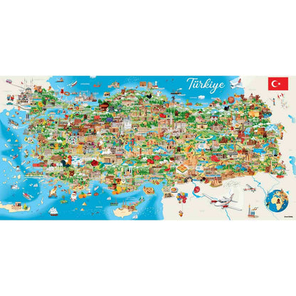 Anatolian Puzzle Türkiye Haritası 1500 Parça