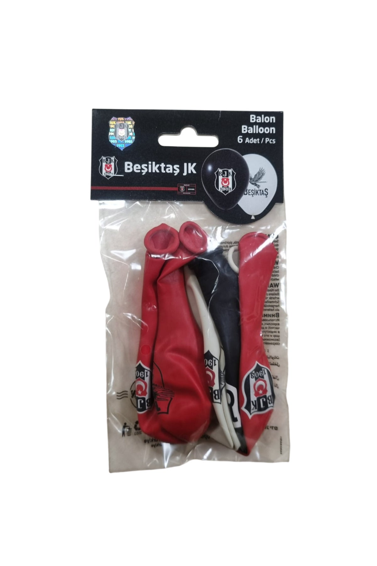 Balonevi Beşiktaş Balon 6lı