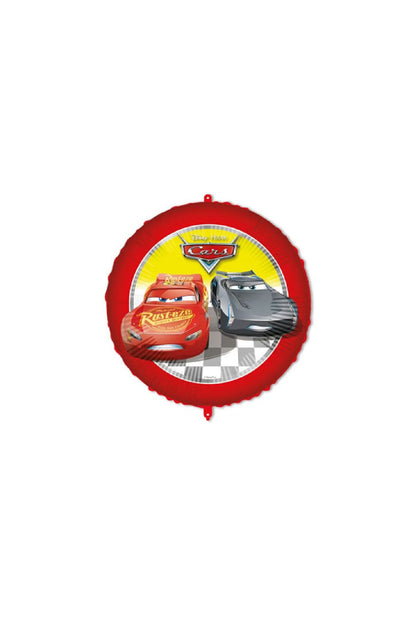 Balonevi Cars Folyo Balon Yuvarlak 46 cm