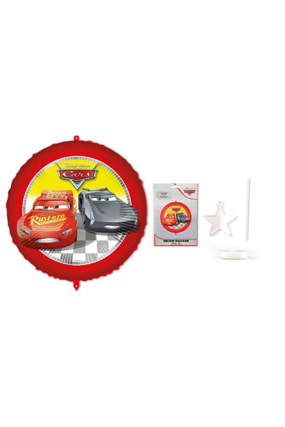 Balonevi Cars Folyo Balon Yuvarlak 46 cm