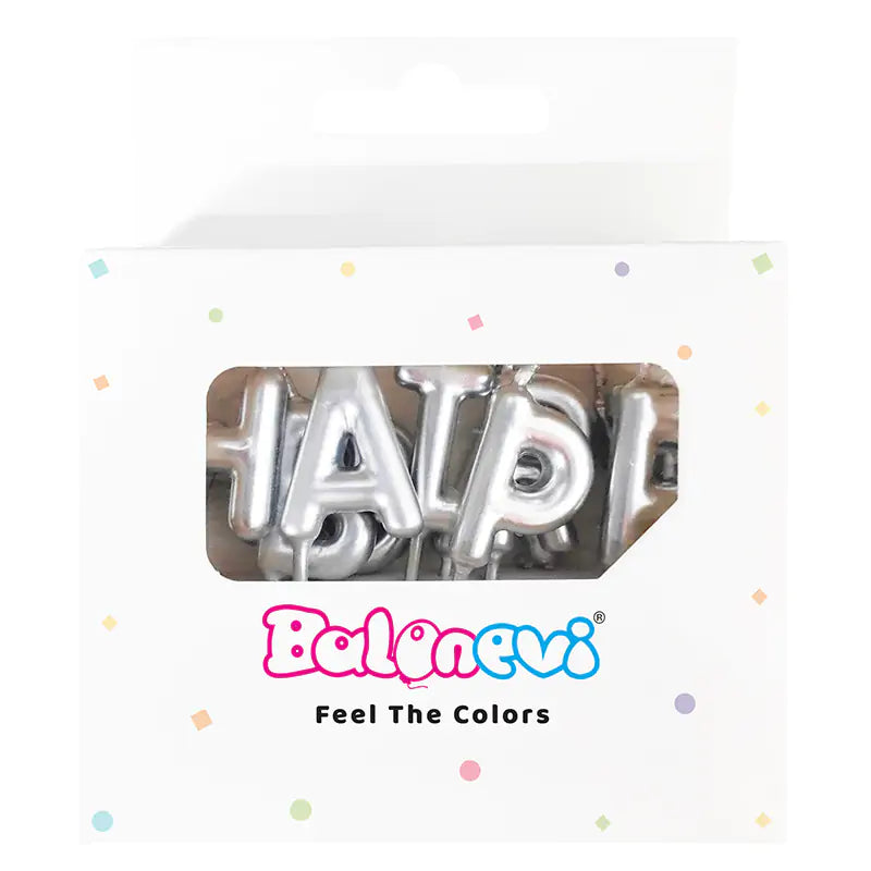 Balonevi Happy Birthday Mum Silver