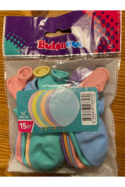 Balonevi Makaron Balon 15li
