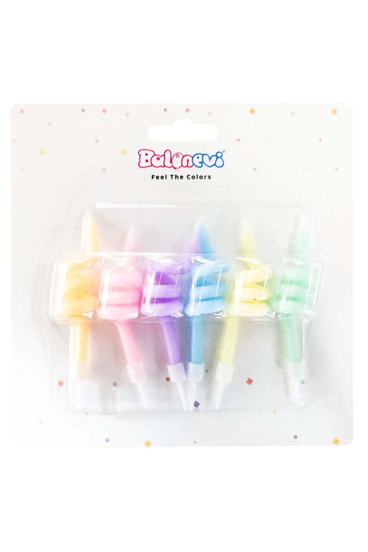 Balonevi Makaron Happy Birthday Mum 6lı