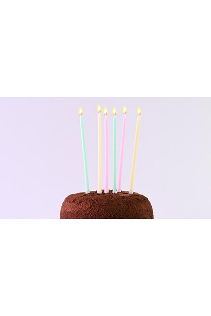 Balonevi Makaron Karışık Mum 6lı