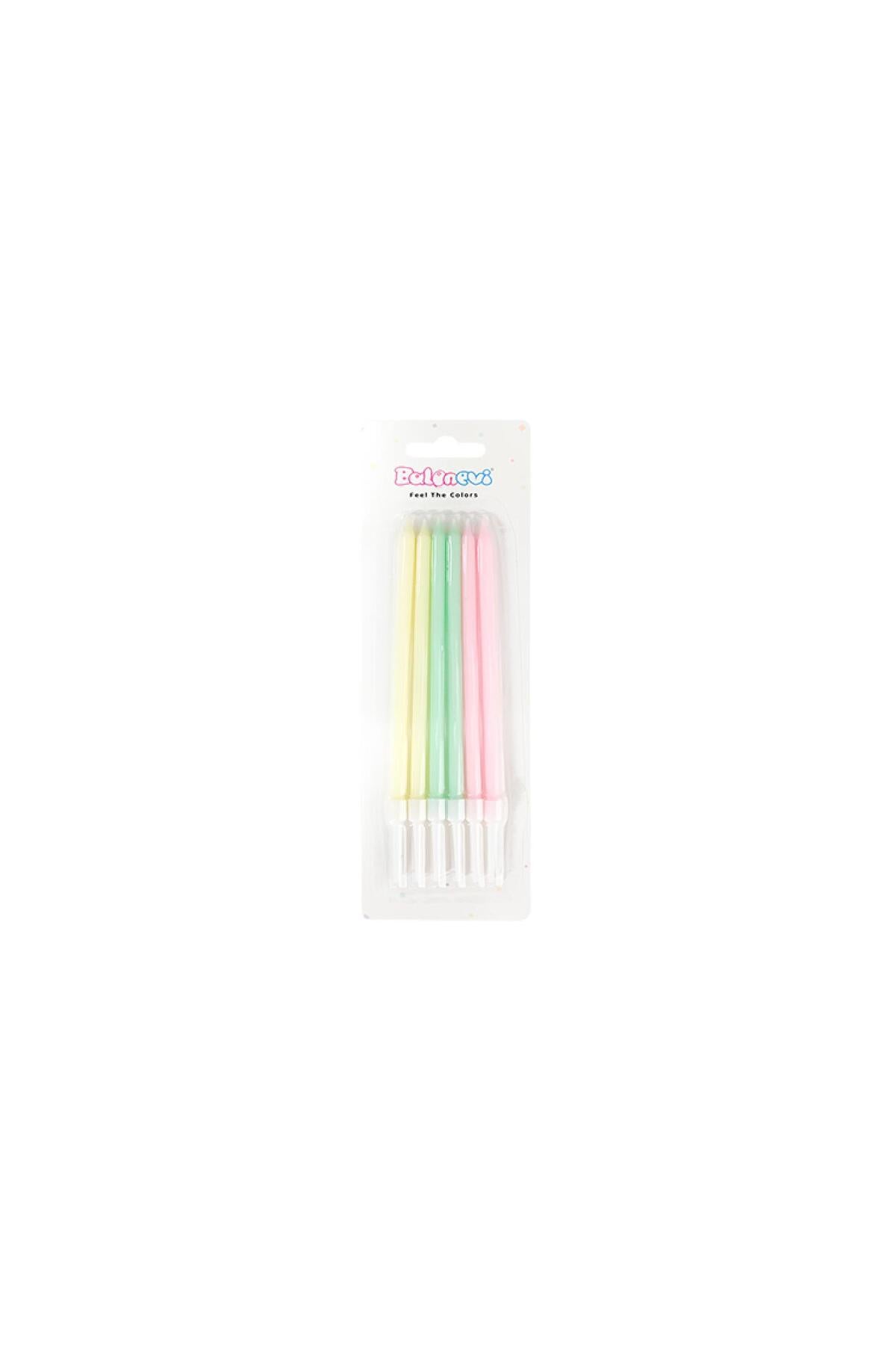 Balonevi Makaron Karışık Mum 6lı