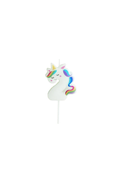 Balonevi Mum 2 Rakamlı- Unicorn