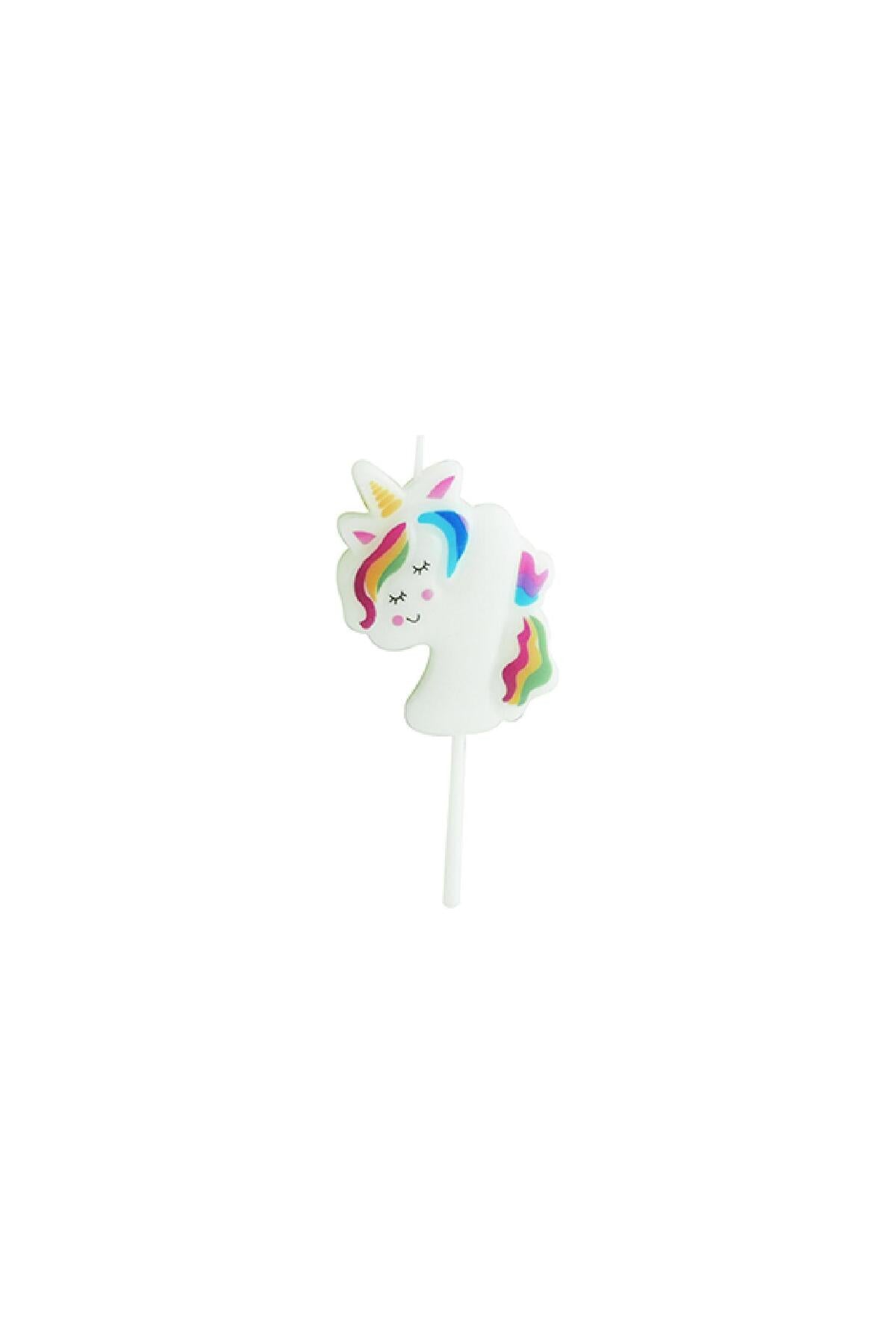 Balonevi Mum 4 Rakamlı- Unicorn