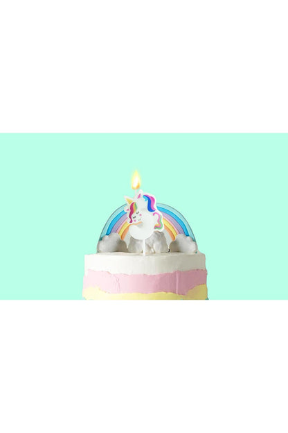 Balonevi Mum 5 Rakamlı- Unicorn