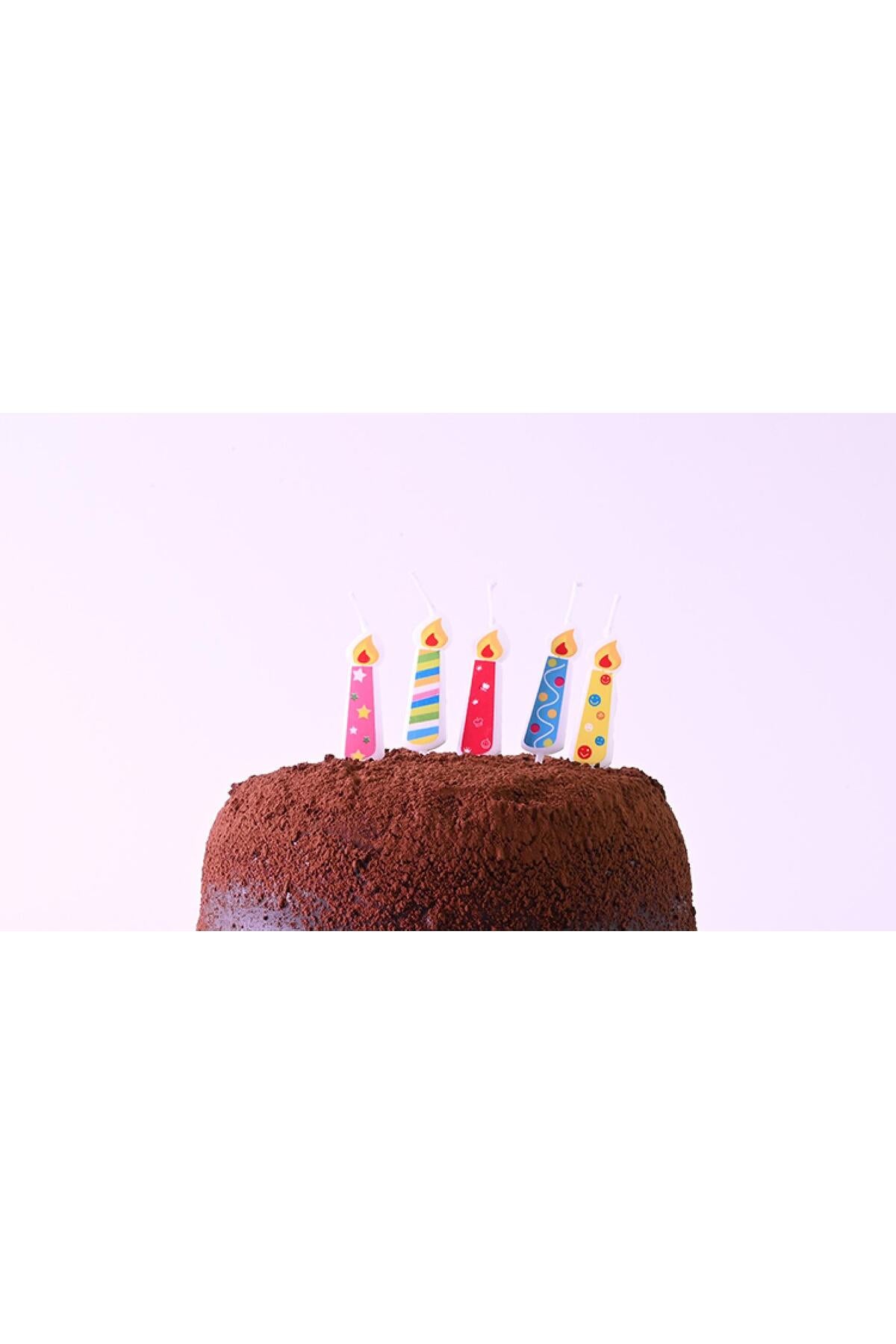 Balonevi Mum Şekilli Renkli 5li