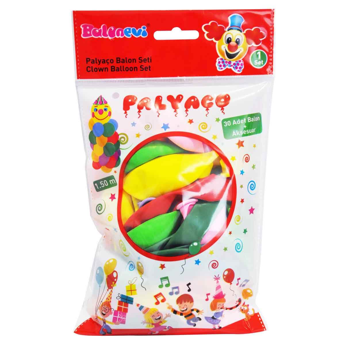 Balonevi Palyaço Balon Seti