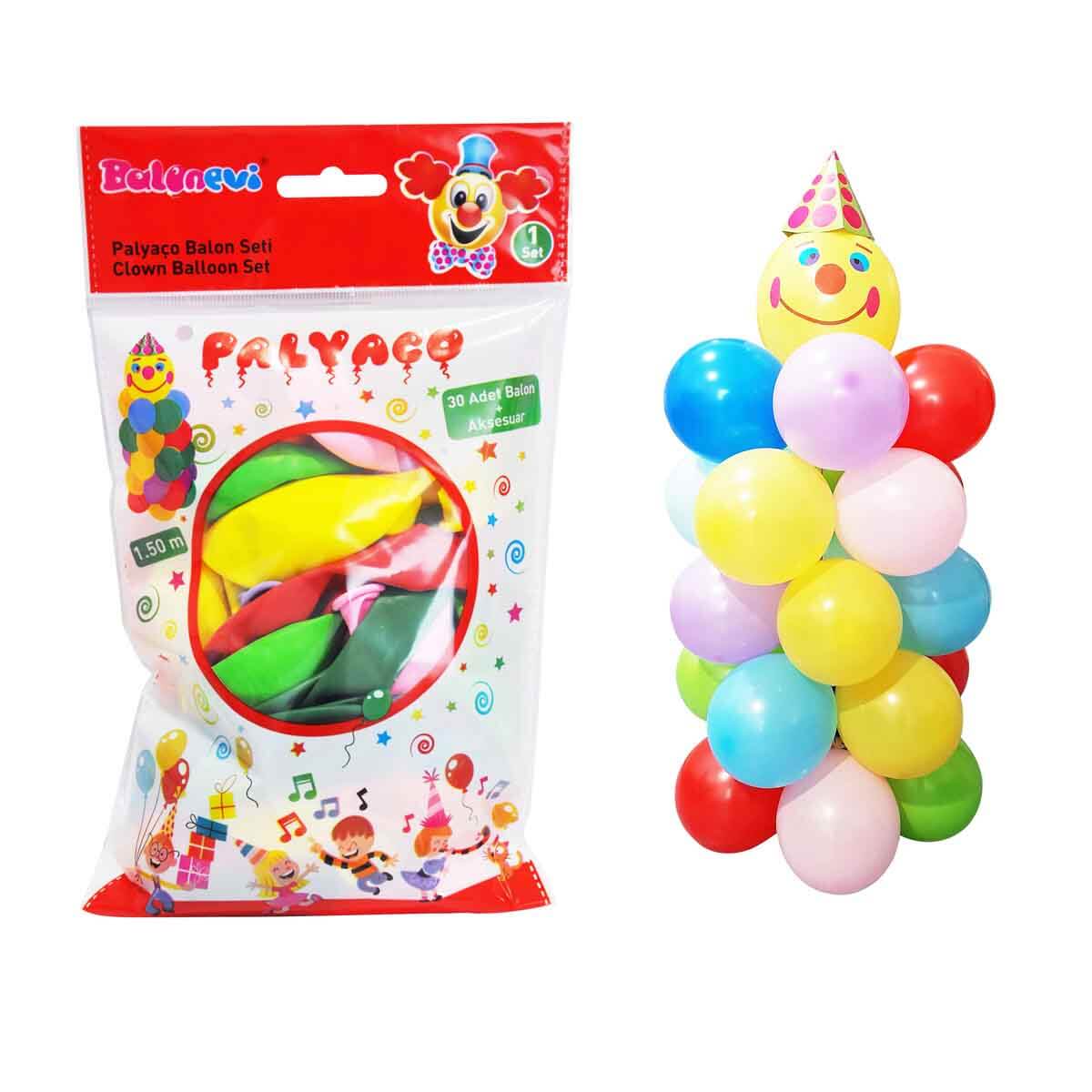 Balonevi Palyaço Balon Seti