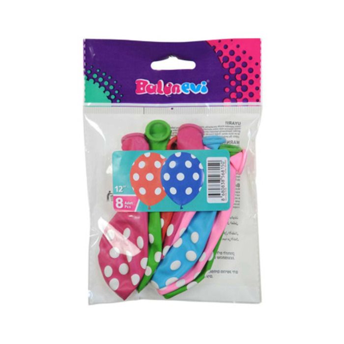 Balonevi Puantiye Balon Seti 8li