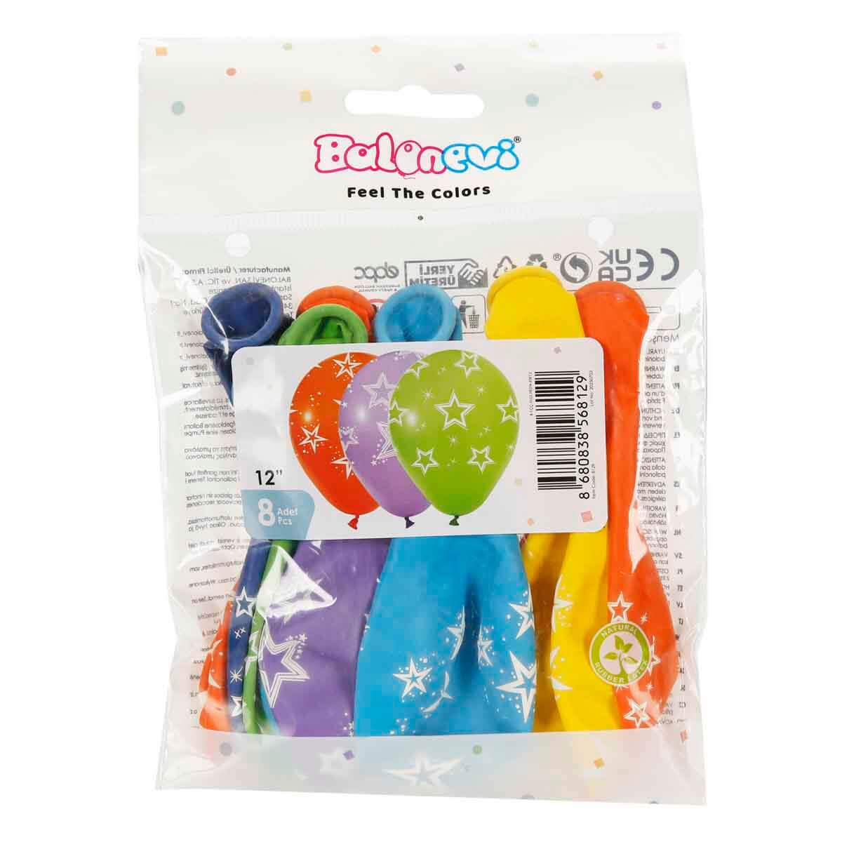 Balonevi Yıldız Balon Seti 8li