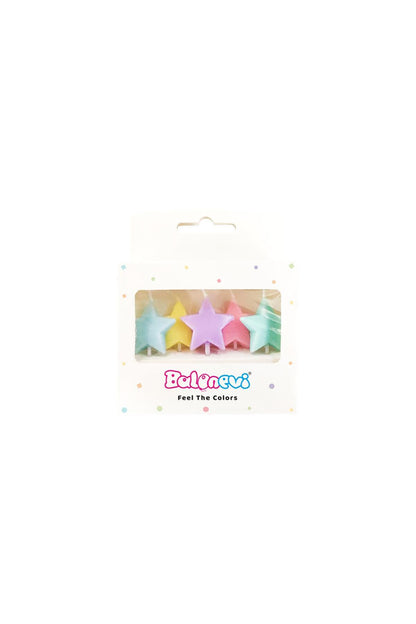 Balonevi Yıldız Mum Pastel 5li