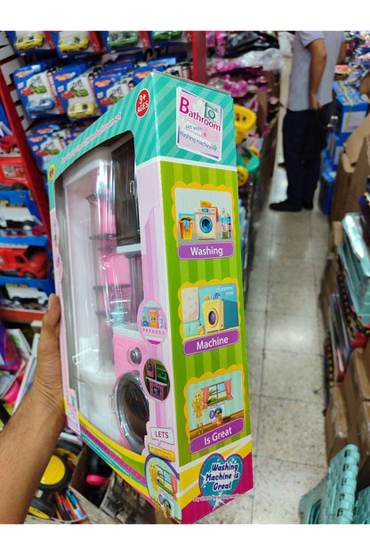 Banyo ve Çamaşır Makinesi Oyun Seti 2li
