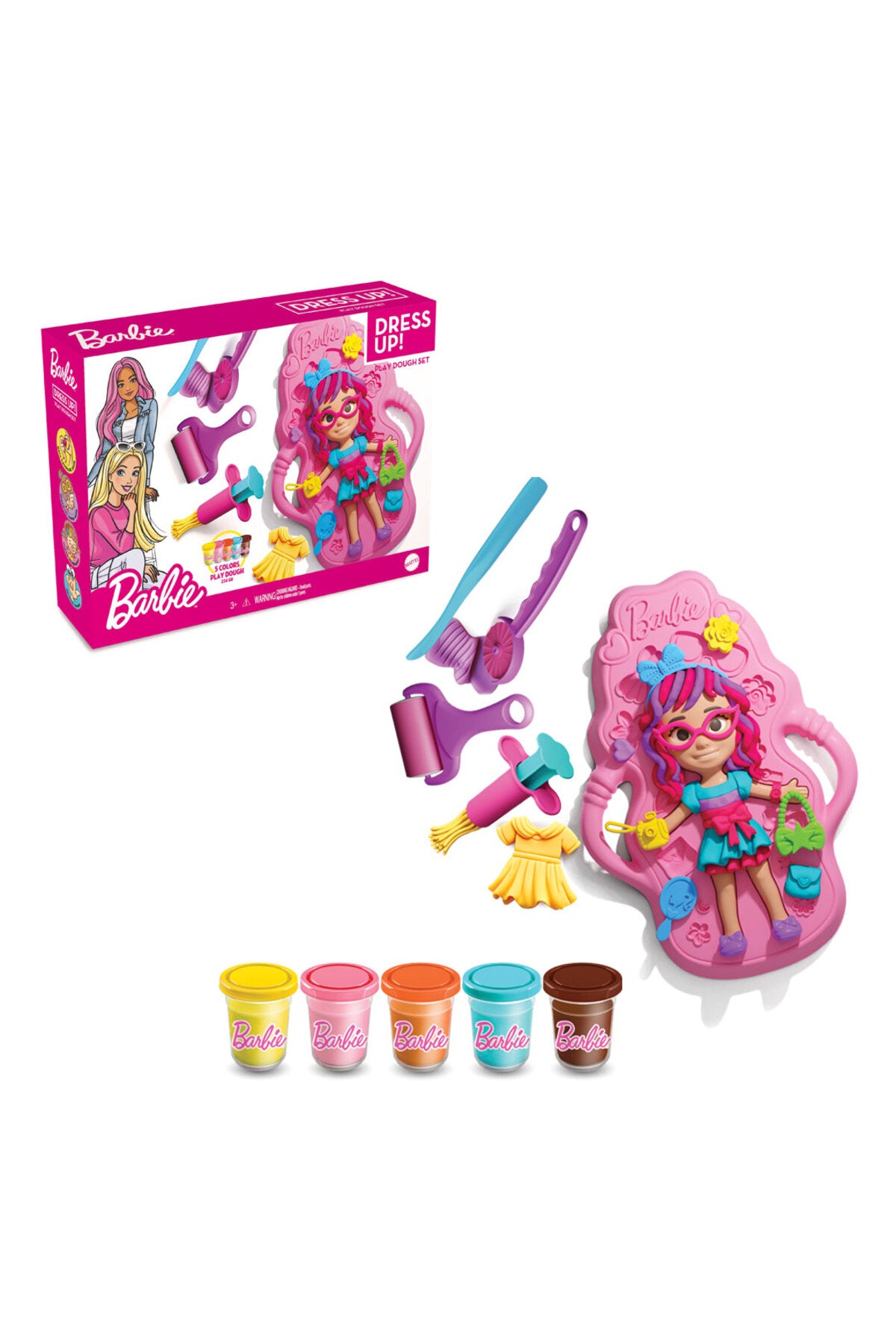 Barbie Bebek Giydirme Oyun Hamuru Seti